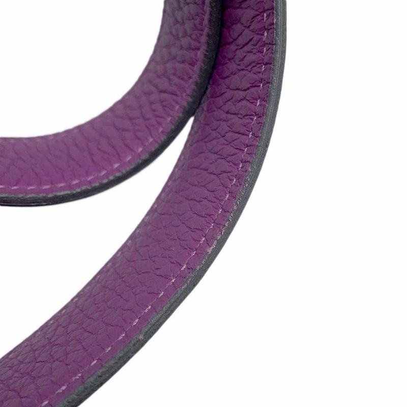 エルメス リンディ ミニ アネモネ/シルバー金具 トリヨンクレマンス U刻印 HERMES 2wayショルダー