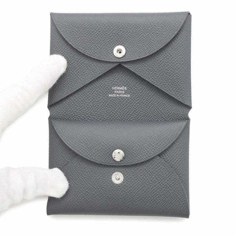 エルメス コインケース カルヴィ デュオ アルドワーズ/シルバー金具 エプソン W刻印