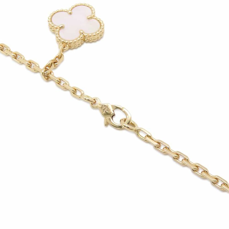 ヴァンクリーフ&アーペル ネックレス マジック アルハンブラ 6モチーフ オニキス マザーオブパール K18YGイエローゴールド VCARD79200