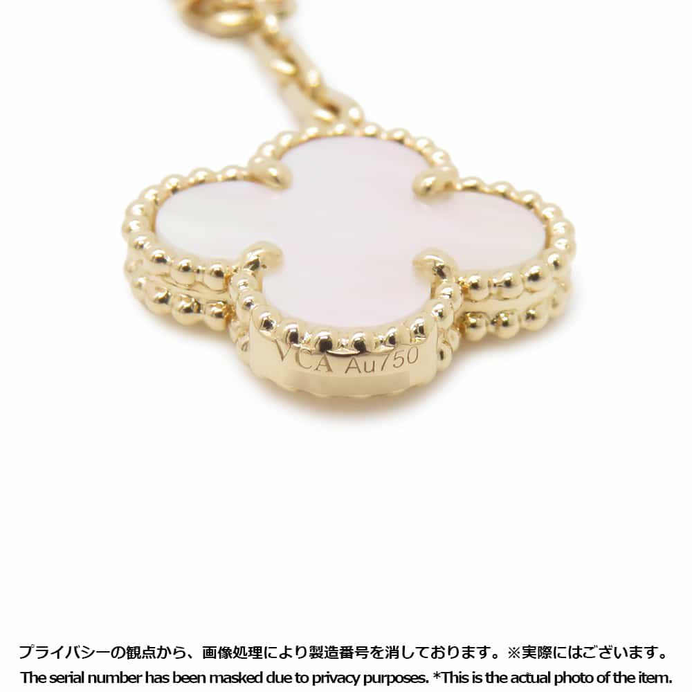 ヴァンクリーフ&アーペル ネックレス マジック アルハンブラ 6モチーフ オニキス マザーオブパール K18YGイエローゴールド VCARD79200