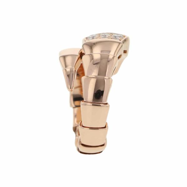 ブルガリ リング セルペンティ ヴァイパー リング ダイヤモンド 0.53ct K18PGピンクゴールド サイズS 345206 BVLGARI 指輪