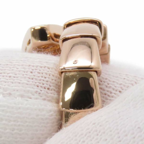 ブルガリ リング セルペンティ ヴァイパー リング ダイヤモンド 0.53ct K18PGピンクゴールド サイズS 345206 BVLGARI 指輪
