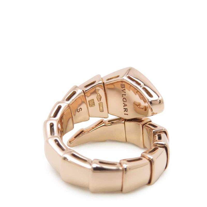 ブルガリ リング セルペンティ ヴァイパー リング ダイヤモンド 0.53ct K18PGピンクゴールド サイズS 345206 BVLGARI 指輪