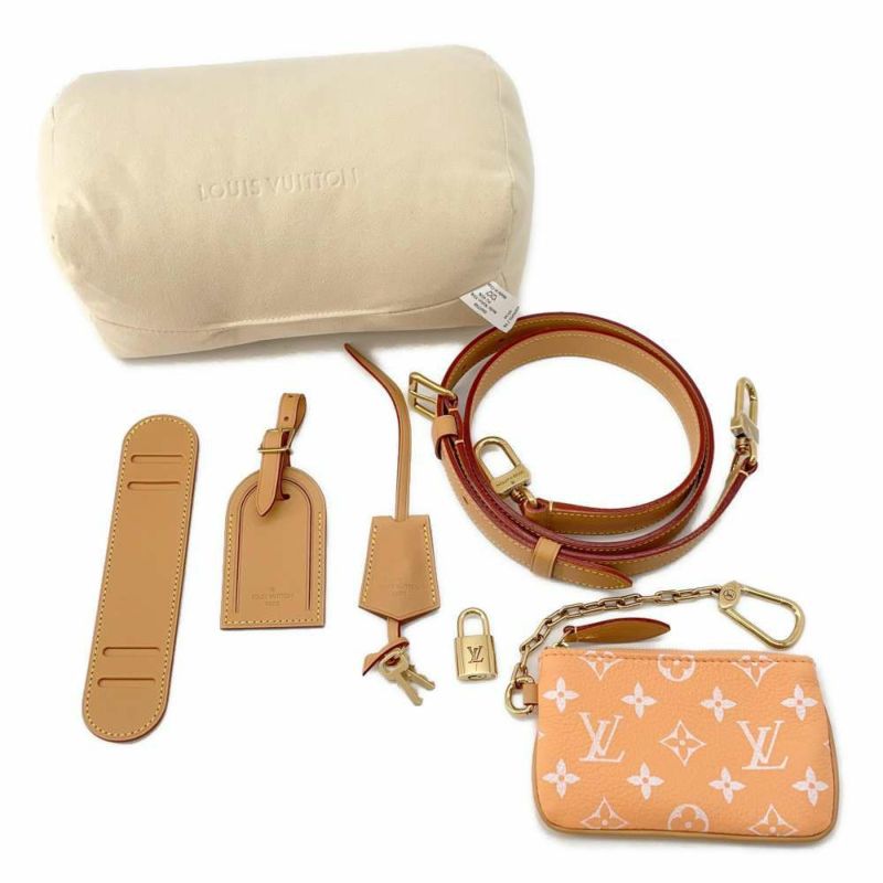 ルイヴィトン 2wayショルダーバッグ  モノグラム・サマーピーチ スピーディ P9 バンドリエール M13912 ミニボストン