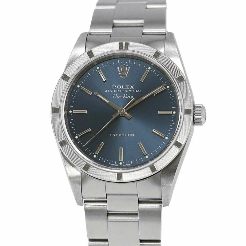 ロレックス エアキング A番 14010 ROLEX 腕時計 ブルー文字盤