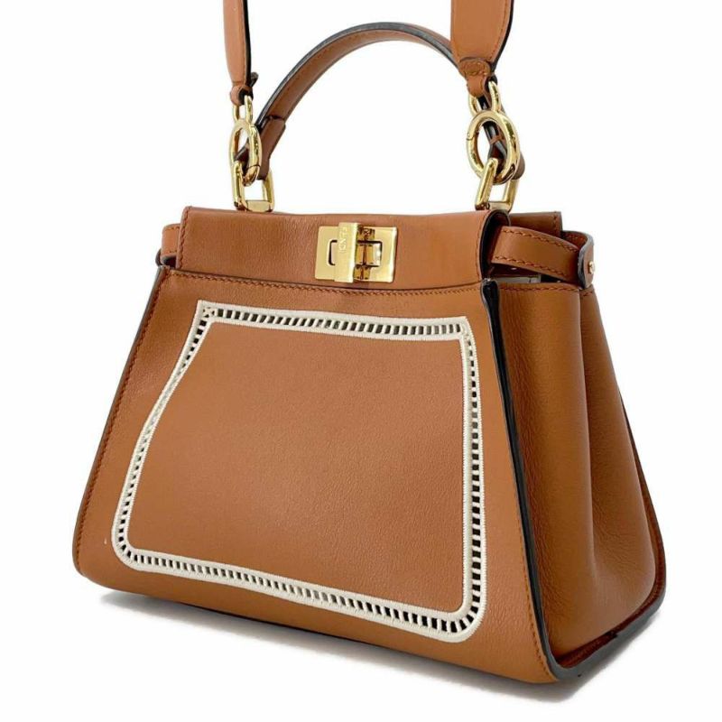 フェンディ ハンドバッグ ミニ ピーカブー レザー 8BN244 FENDI バッグ 2wayショルダーバッグ