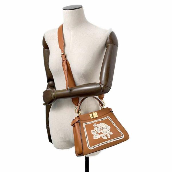 フェンディ ハンドバッグ ミニ ピーカブー レザー 8BN244 FENDI バッグ 2wayショルダーバッグ