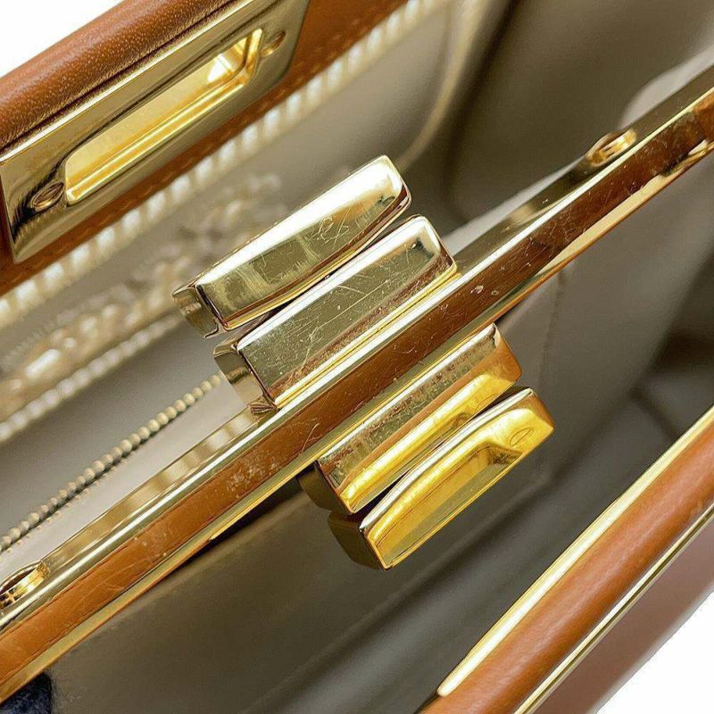 フェンディ ハンドバッグ ミニ ピーカブー レザー 8BN244 FENDI バッグ 2wayショルダーバッグ