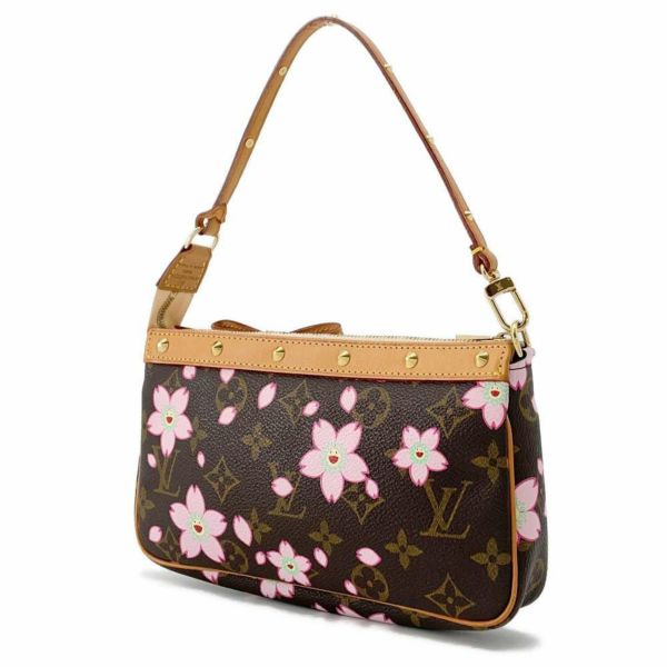 ルイヴィトン ハンドバッグ モノグラム チェリーブロッサム ポシェット・アクセソワール M92006  ポーチ 村上隆