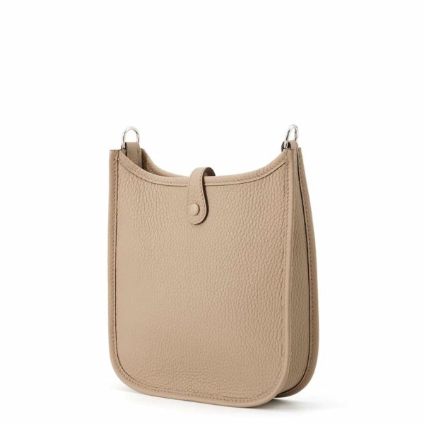 エルメス ショルダーバッグ エブリンTPM ベージュマルファ/シルバー金具 トリヨンクレマンス W刻印 HERMES Evelyne