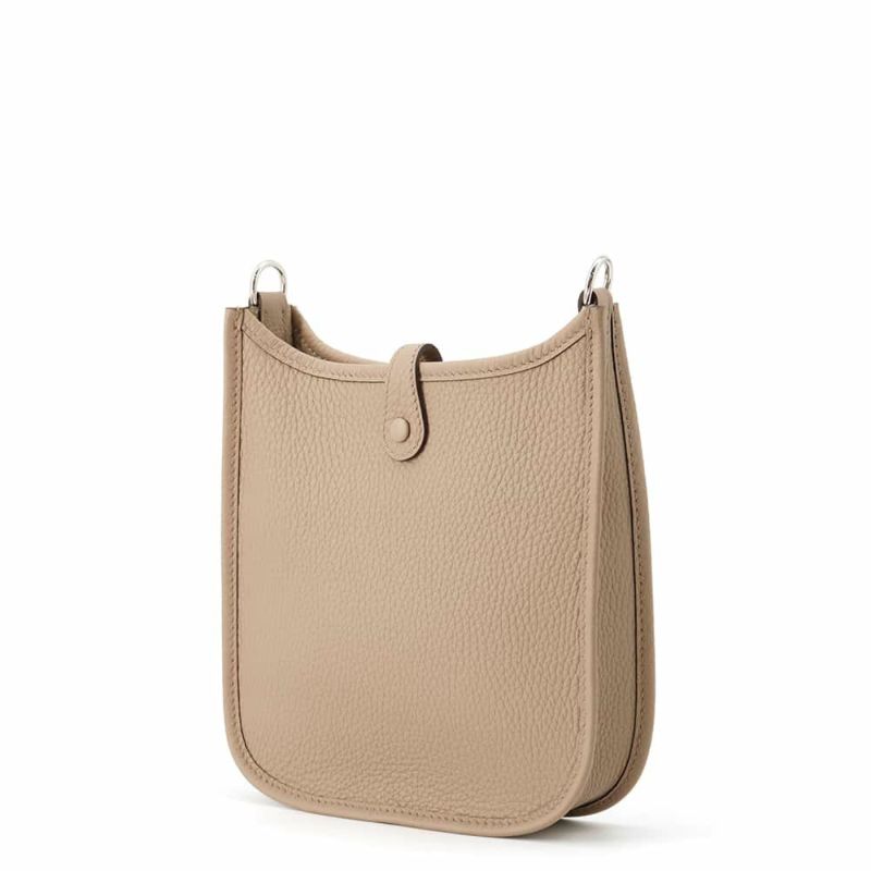 エルメス ショルダーバッグ エブリンTPM ベージュマルファ/シルバー金具 トリヨンクレマンス W刻印 HERMES Evelyne