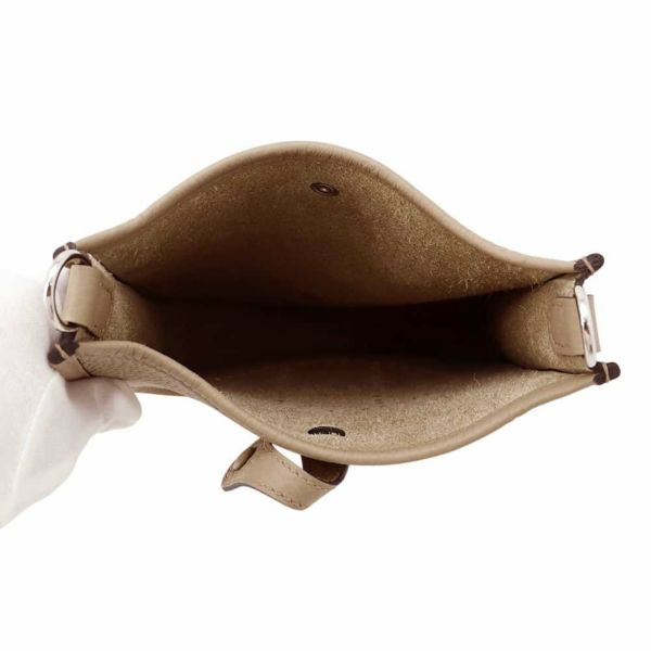 エルメス ショルダーバッグ エブリンTPM ベージュマルファ/シルバー金具 トリヨンクレマンス W刻印 HERMES Evelyne