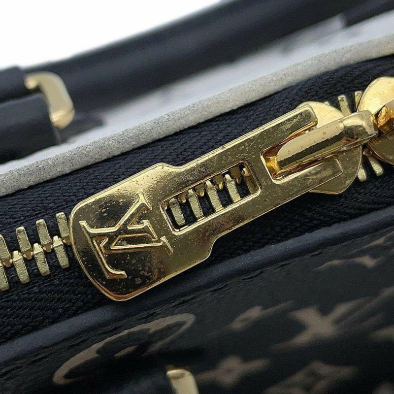 ルイヴィトン ハンドバッグ モノグラム・アンプラント スピーディ・バンドリエール20 M46088 2wayショルダー ブラック 黒 白