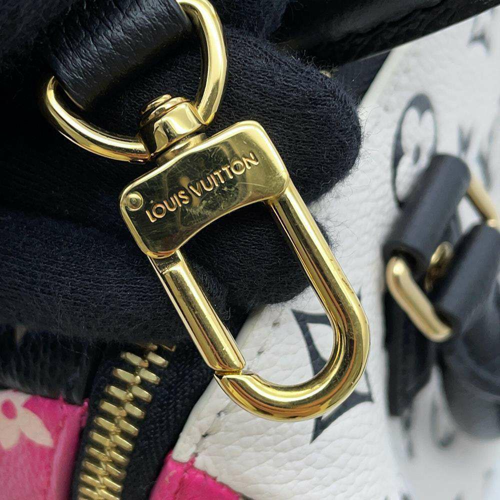 ルイヴィトン ハンドバッグ モノグラム・アンプラント スピーディ・バンドリエール20 M46088 2wayショルダー ブラック 黒 白