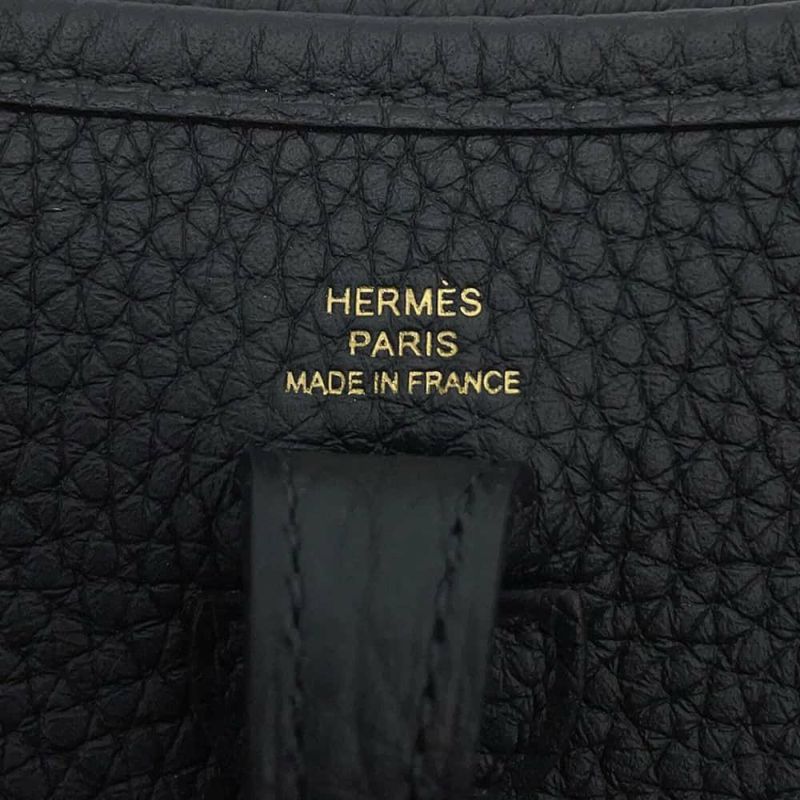 エルメス エブリンTPM アマゾン ブラック/ゴールド金具 トリヨンクレマンス K刻印 黒