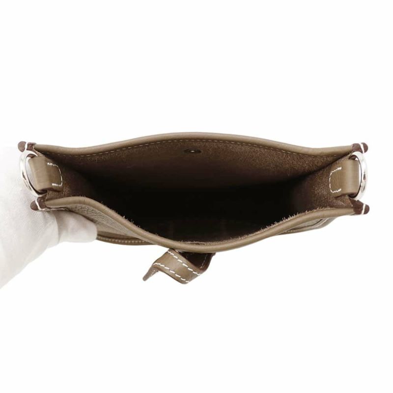 エルメス エブリンTPM アマゾン エトゥープ/ブルーインディゴ/シルバー金具 トリヨンクレマンス W刻印