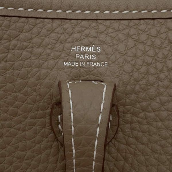 エルメス エブリンTPM アマゾン エトゥープ/ブルーインディゴ/シルバー金具 トリヨンクレマンス W刻印