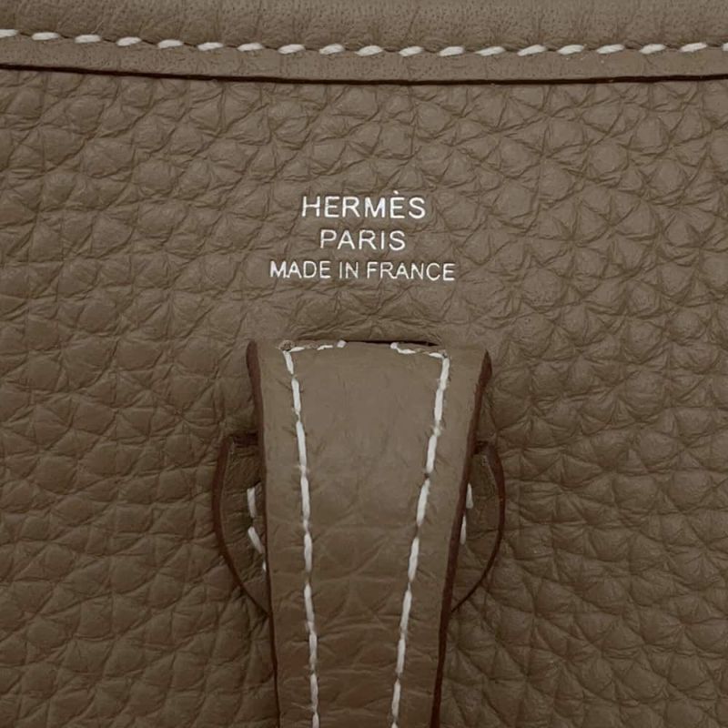 エルメス エブリンTPM アマゾン エトゥープ/ブルーインディゴ/シルバー金具 トリヨンクレマンス W刻印