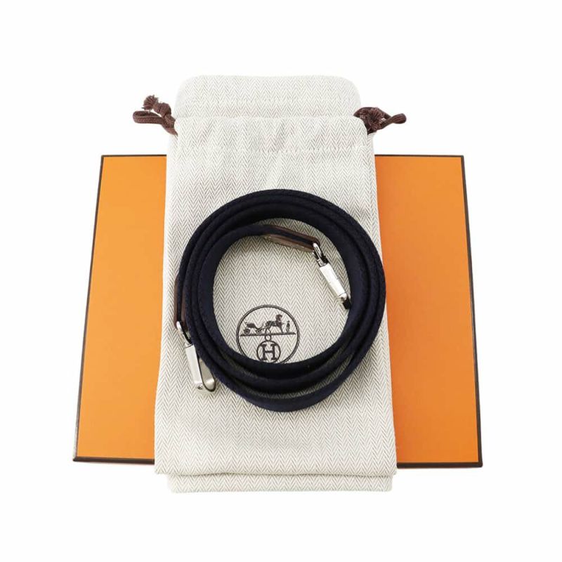 エルメス エブリンTPM アマゾン エトゥープ/ブルーインディゴ/シルバー金具 トリヨンクレマンス W刻印