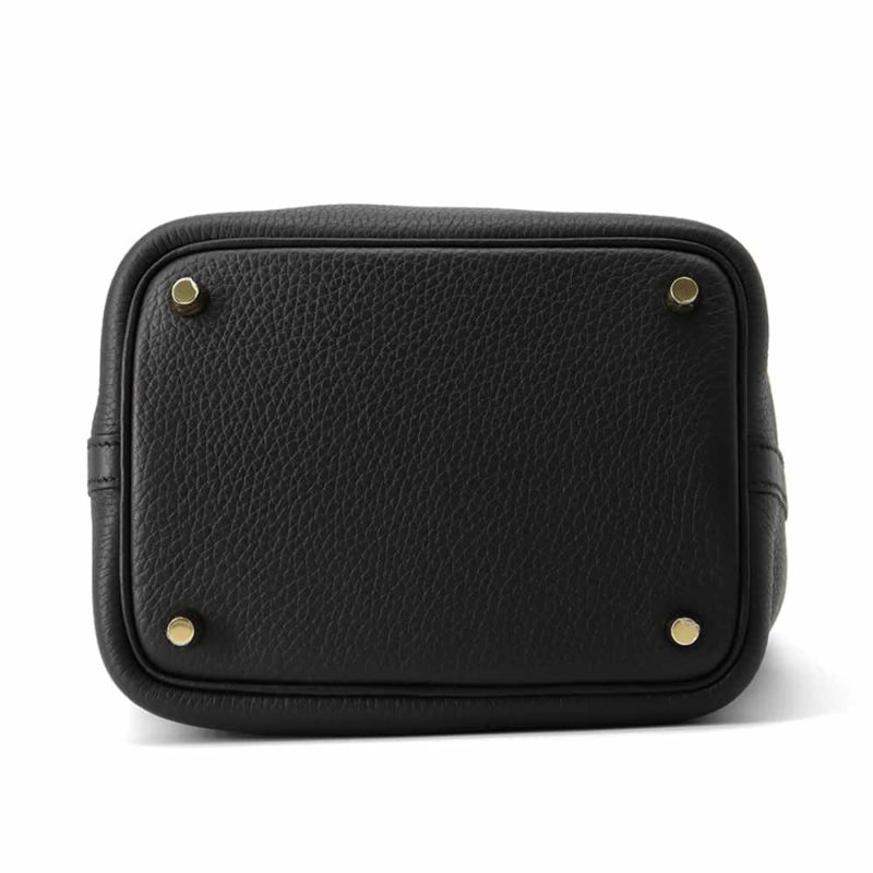 ルメス ハンドバッグ ピコタンロックPM ブラック/ゴールド金具 トリヨンクレマンス K刻印 黒