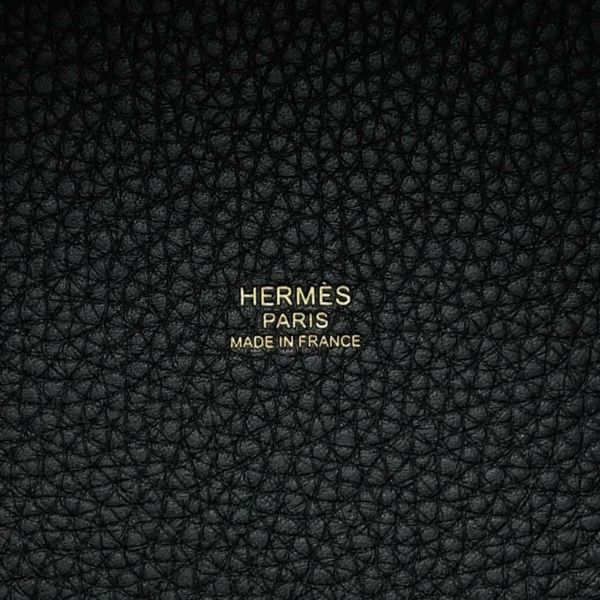 ルメス ハンドバッグ ピコタンロックPM ブラック/ゴールド金具 トリヨンクレマンス K刻印 黒