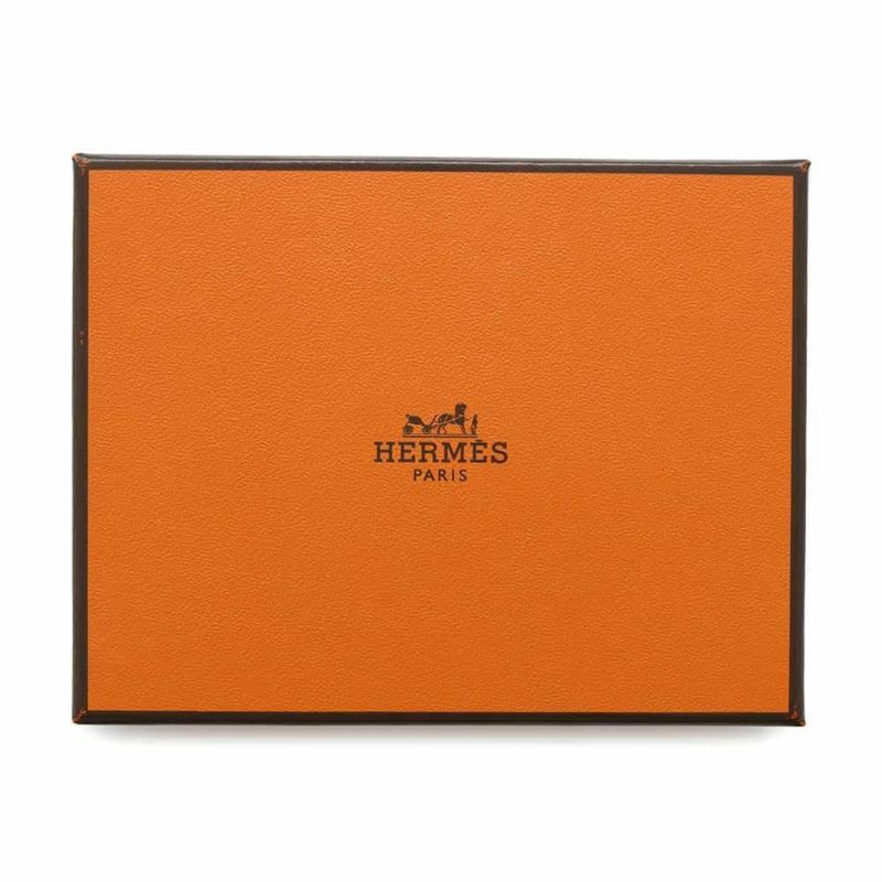 エルメス キーホルダー カルメン エトゥープ/シルバー金具 ラムスキン W刻印