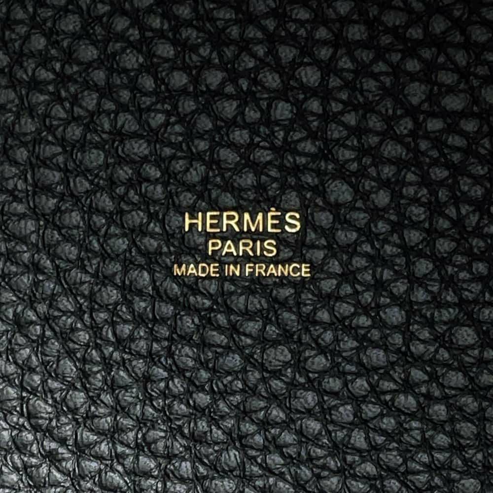 エルメス ハンドバッグ ピコタンロックMM ブラック/ゴールド金具 トリヨンクレマンス K刻印 HERMES トートバッグ