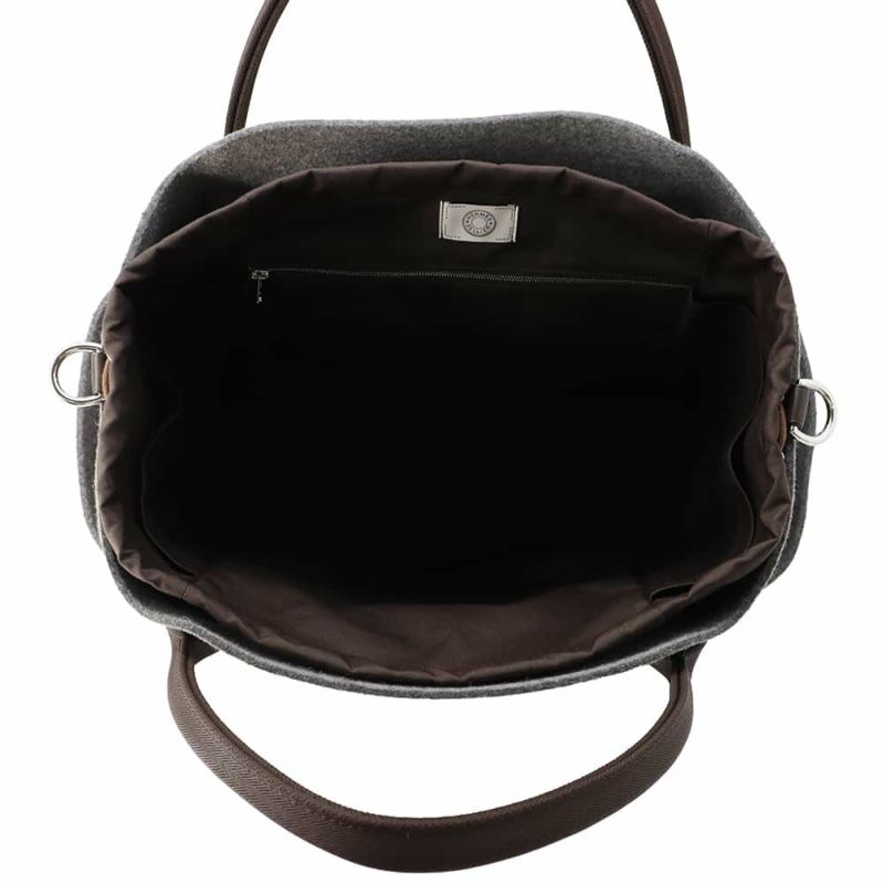 エルメス サックドパンサージュ グルーム SAC DE PANSAGE GROOM グリモワイヤン/ブラウン W刻印 2wayショルダーバッグ