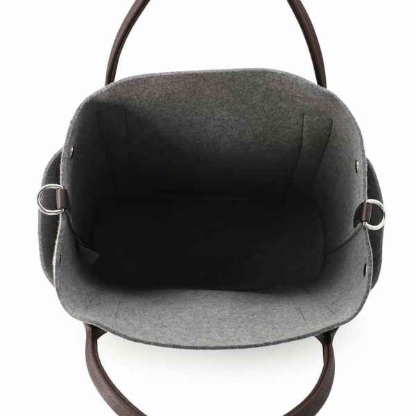 エルメス サックドパンサージュ グルーム SAC DE PANSAGE GROOM グリモワイヤン/ブラウン W刻印 2wayショルダーバッグ