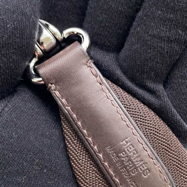 エルメス サックドパンサージュ グルーム SAC DE PANSAGE GROOM グリモワイヤン/ブラウン W刻印 2wayショルダーバッグ