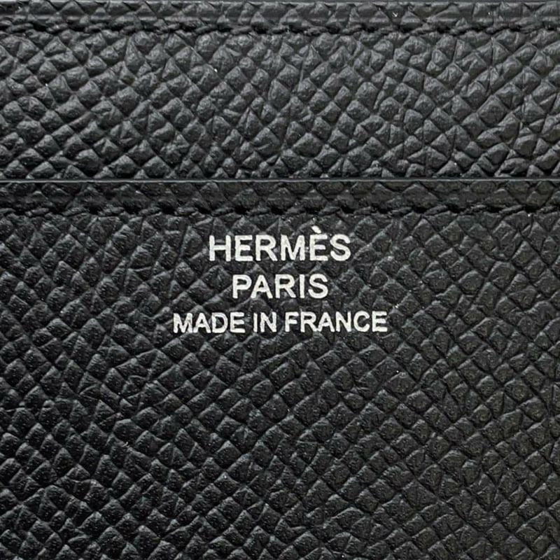 エルメス 長財布 コンスタンス トゥーゴー ロング ブラック/シルバー金具 エプソン W刻印 HERMES 黒