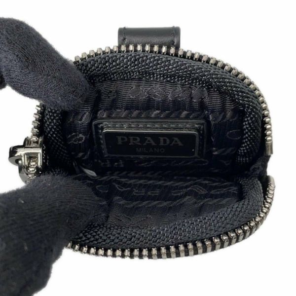 プラダ ブーツ モノリス ポーチ付 レザー Re-Nylon コンバットブーツ レディースサイズ37 2/1 1T255M PRADA 靴 黒
