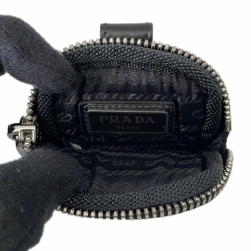 プラダ ブーツ モノリス ポーチ付 レザー Re-Nylon コンバットブーツ レディースサイズ37 2/1 1T255M PRADA 靴 黒