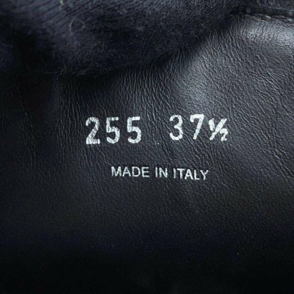 プラダ ブーツ モノリス ポーチ付 レザー Re-Nylon コンバットブーツ レディースサイズ37 2/1 1T255M PRADA 靴 黒