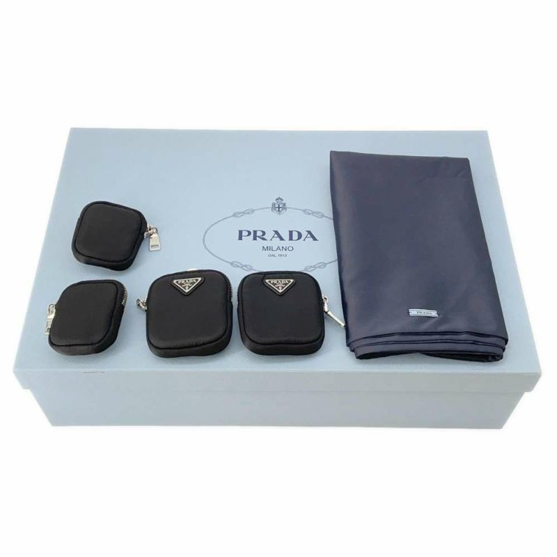 プラダ ロングブーツ モノリス ポーチ付 コンバットブーツ レディースサイズ37 2/1 PRADA 靴 黒