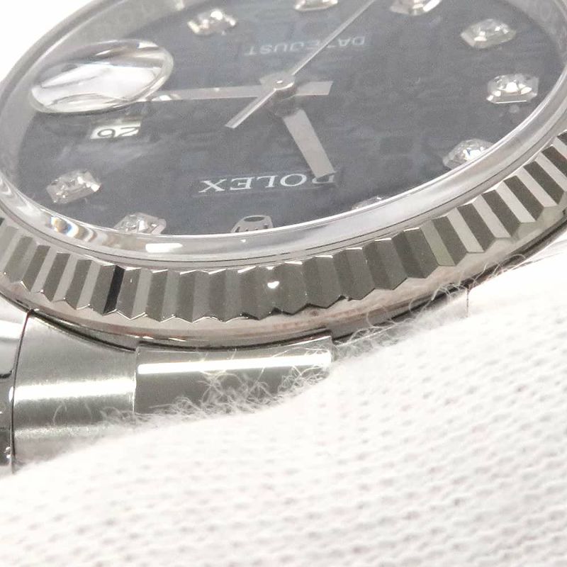 ロレックス デイトジャスト36 SS/K18 10Pダイヤ 116234G ROLEX ブルーホリコン文字盤 コンピューター