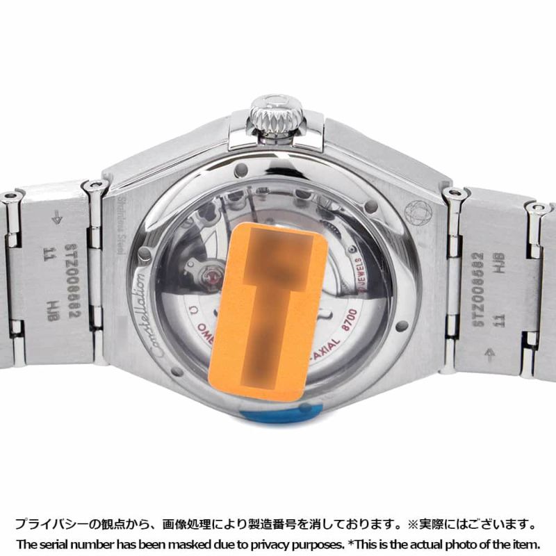 オメガ コンステレーション マンハッタン ダイヤベゼル 131.15.29.20.53.001 OMEGA 腕時計 ブルー文字盤 11Pダイヤ