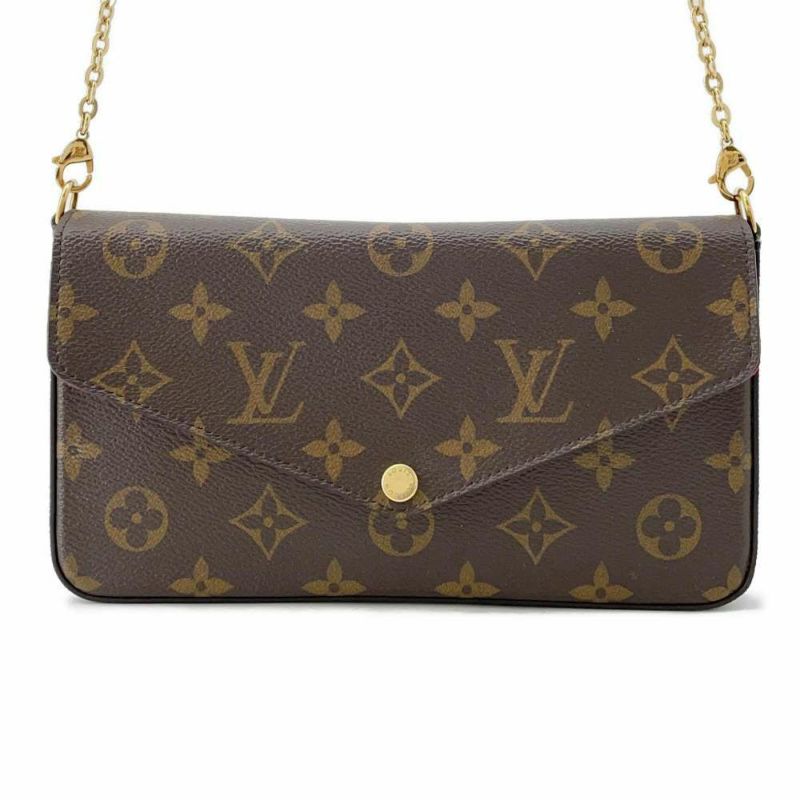 ルイヴィトン チェーンウォレット モノグラム ポシェット・フェリシー M81896 LOUIS VUITTON