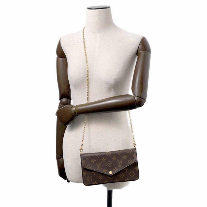 ルイヴィトン チェーンウォレット モノグラム ポシェット・フェリシー M81896 LOUIS VUITTON