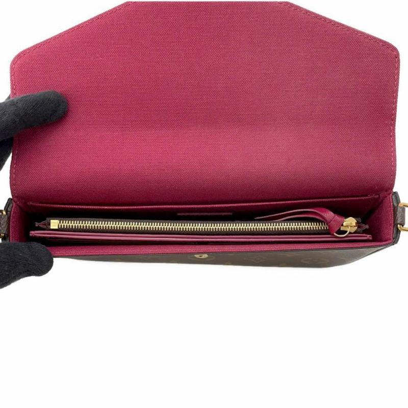 ルイヴィトン チェーンウォレット モノグラム ポシェット・フェリシー M81896 LOUIS VUITTON