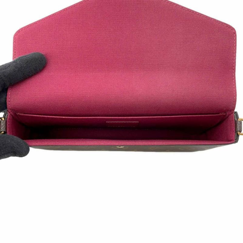 ルイヴィトン チェーンウォレット モノグラム ポシェット・フェリシー M81896 LOUIS VUITTON