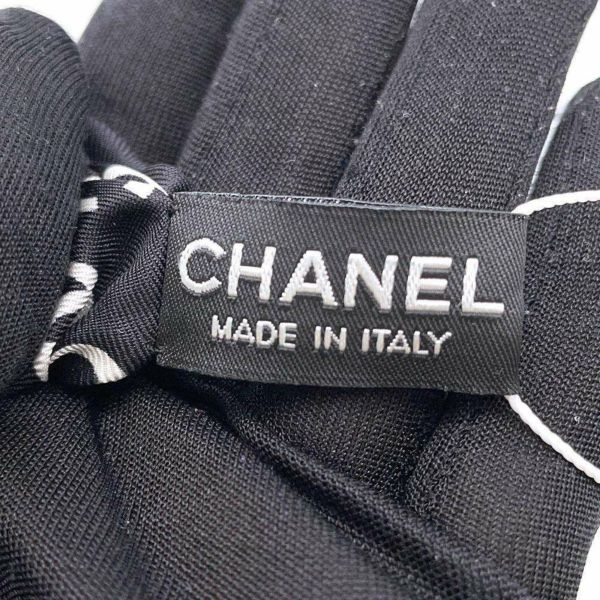 シャネル シュシュ ココマーク リボン ドット シルク CHANEL ヘアーアクセサリー 黒 白 2way