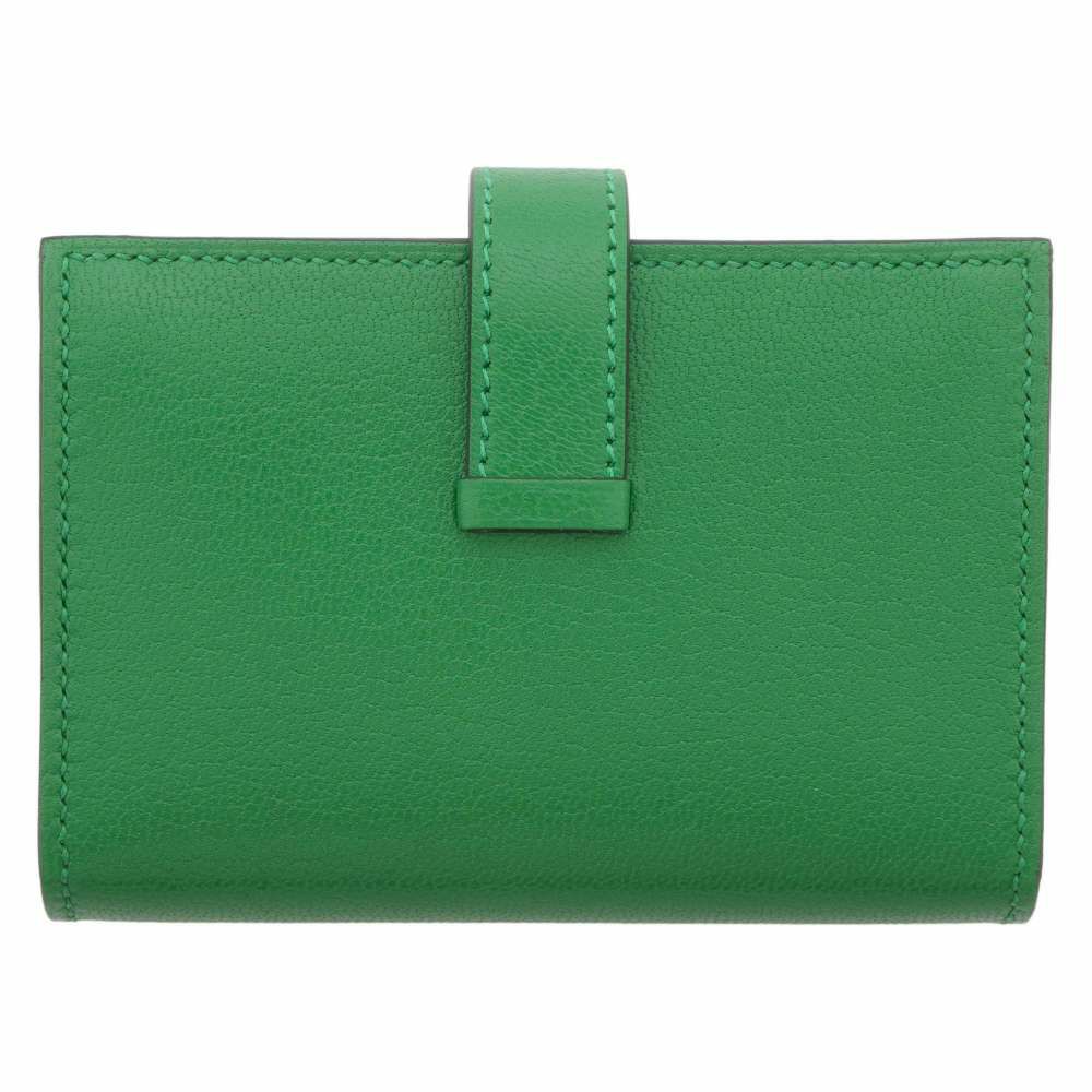 エルメス カードケース ベアン バンブー/シルバー金具 シェブルシャムキラ B刻印 HERMES 財布