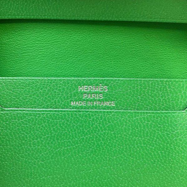 エルメス カードケース ベアン バンブー/シルバー金具 シェブルシャムキラ B刻印 HERMES 財布
