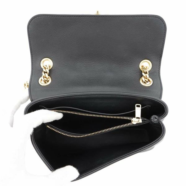 CELINE　ティーン トリオンフ　ショルダーポーチ　ブラック カーフレザー CELINE セリーヌ ショルダーバッグ Teen ティーン 188423BF4