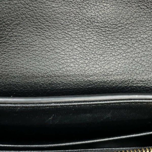 セリーヌ チェーンショルダーバッグ トリオンフ ティーン ヴィクトワール カーフレザー 116593 CELINE 黒