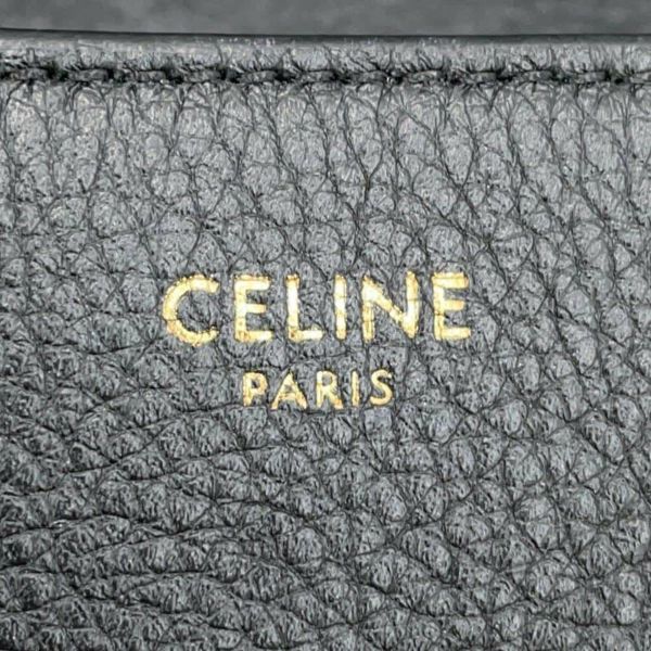 セリーヌ チェーンショルダーバッグ トリオンフ ティーン ヴィクトワール カーフレザー 116593 CELINE 黒