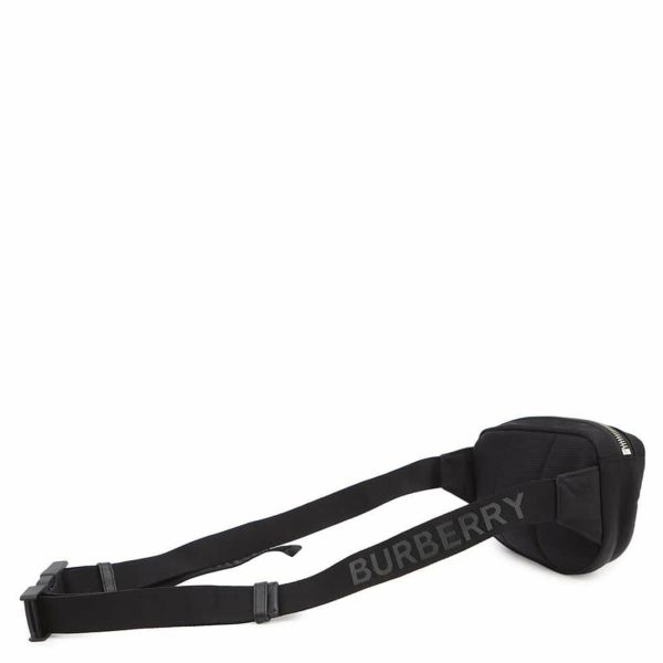 バーバリー ボディバッグ ロゴプリント ウエストバッグ 8021091 BURBERRY 黒