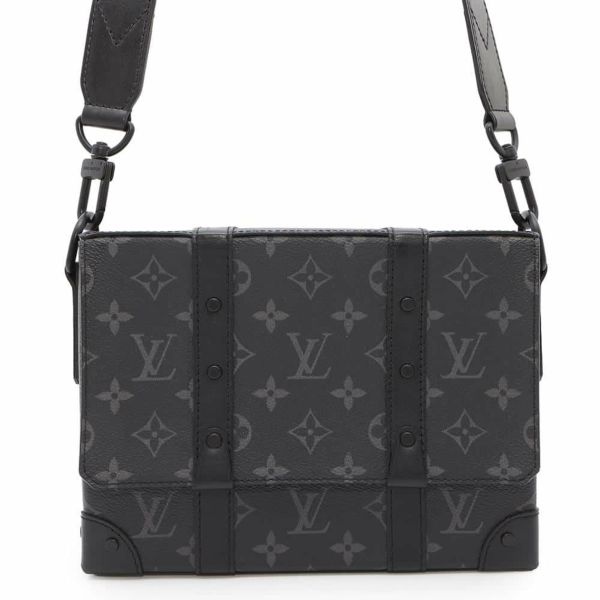 ルイヴィトン ショルダーバッグ モノグラム・エクリプス トランク・メッセンジャー M45727 ブラック 黒