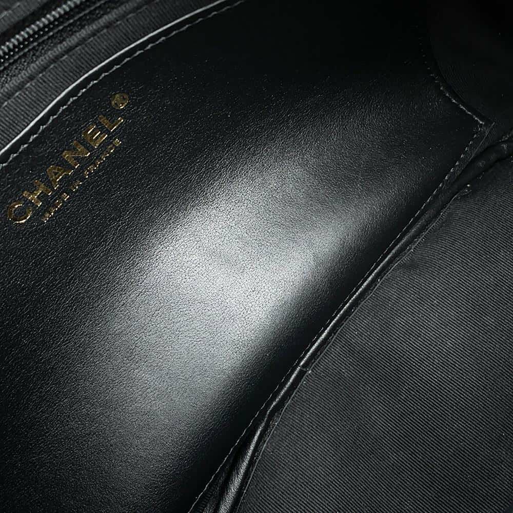 シャネル ハンドバッグ マトラッセ ココマーク ボーリングバッグ CHANEL 2WAYショルダーバッグ 黒